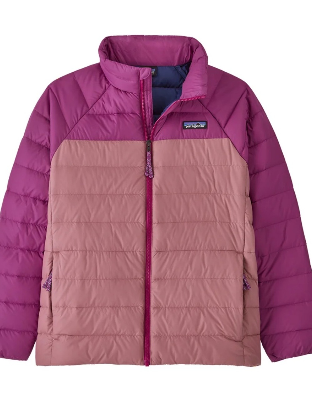 Patagonia Kids Large (12) Two-Tone Amaranth & Mauve Puffer Jacket